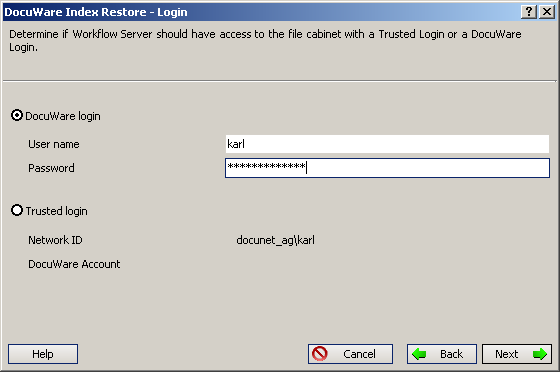 How To Use The Predefined Restore Services Docuware Support Portal