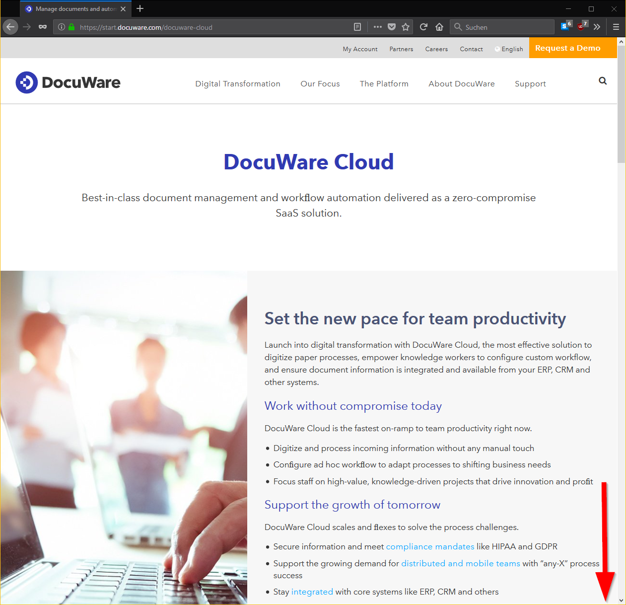 DocuWare Cloud ( .docuware.cloud) - Quick Guide · DocuWare Support Portal